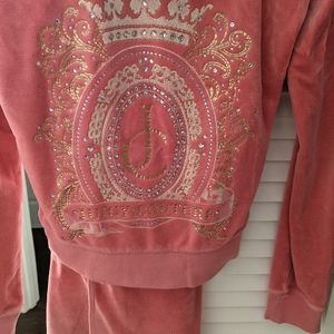 Light pink juicy couture track suit